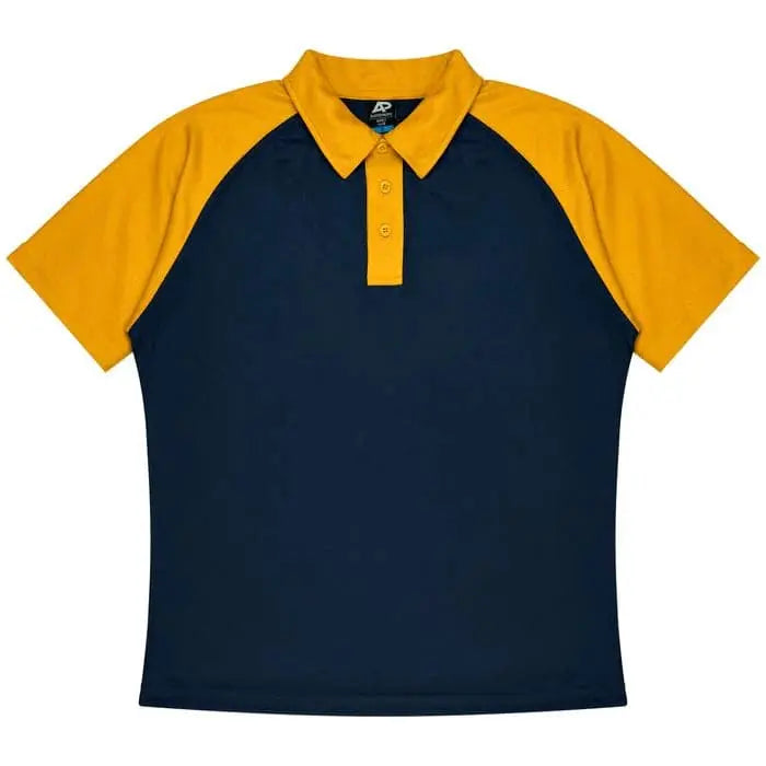 Aussie Pacific Manly Mens Polo 1318  Aussie Pacific NAVY/GOLD S